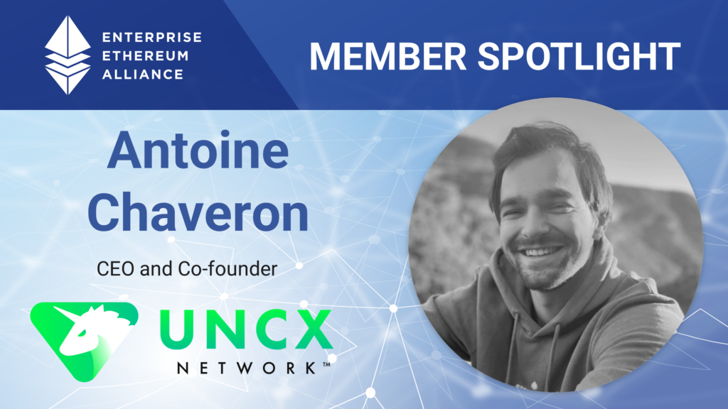 Destaque do membro da EEA com o CEO e cofundador da UNCX Network, Antoine Chaveron