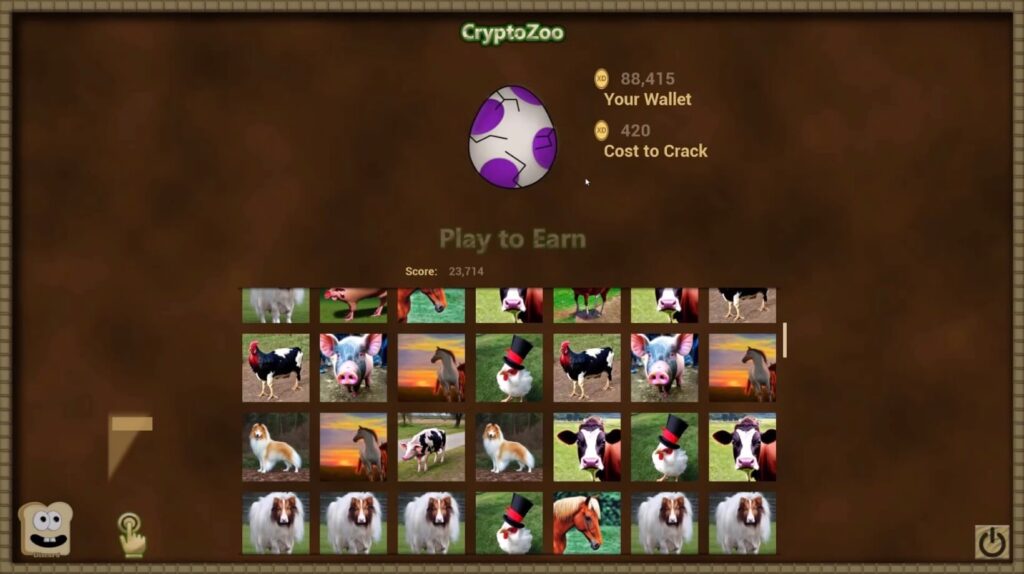 Uma imagem promocional do jogo CryptoZoo